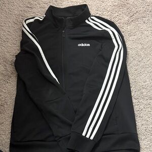 Adidas Black Jacket with White Accents